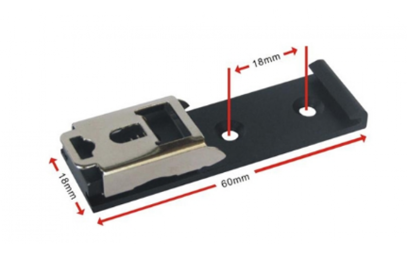 用于物聯(lián)網(wǎng)網(wǎng)關(guān)的35mm導(dǎo)軌固定支架安裝DIN35