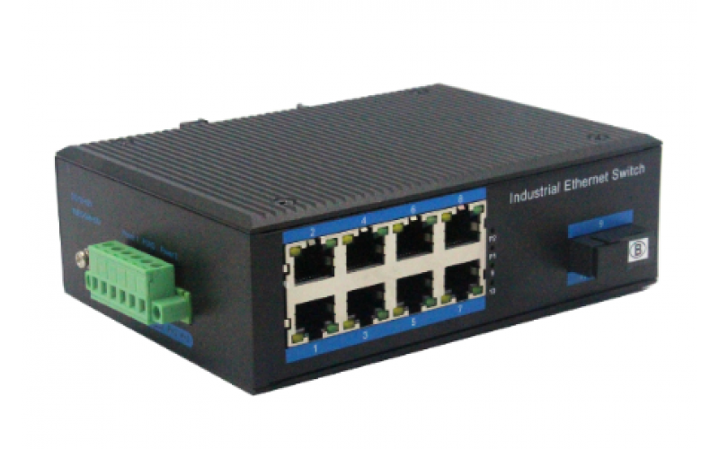 千兆1光8電工業(yè)級(jí)以太網(wǎng)交換機(jī) BL166G