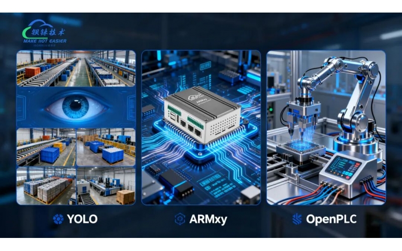 YOLO + OpenPLC + ARMxy：工業(yè)智能化視覺識(shí)別、邊緣計(jì)算、工業(yè)控制的“三位一體”解決方案